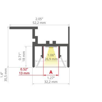 LED ALU-Profil FOLED-SUF